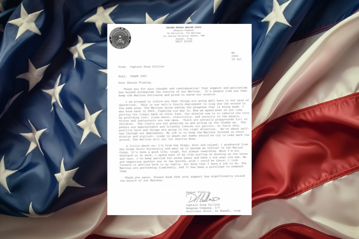 From the Front Lines: A Marine Captain’s Gratitude
