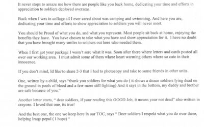 Letter From An Army Sergeant